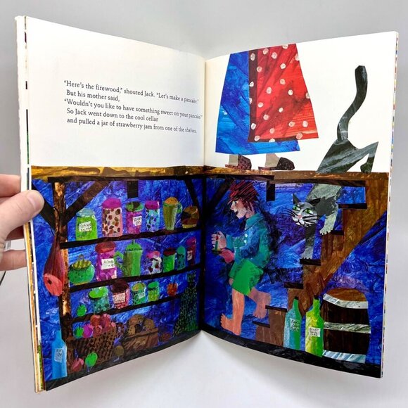 Eric Carle Pancakes Pancakes 1992 Vintage Scholastic Large Book - Picture 6 of 8